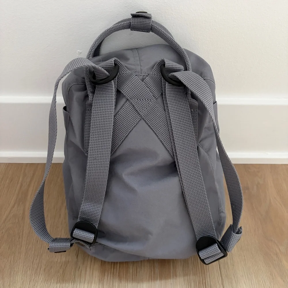 FJALLRAVEN Kanken Mini Backpack Flint Gray Small Bag Daypack School NWOT *L9